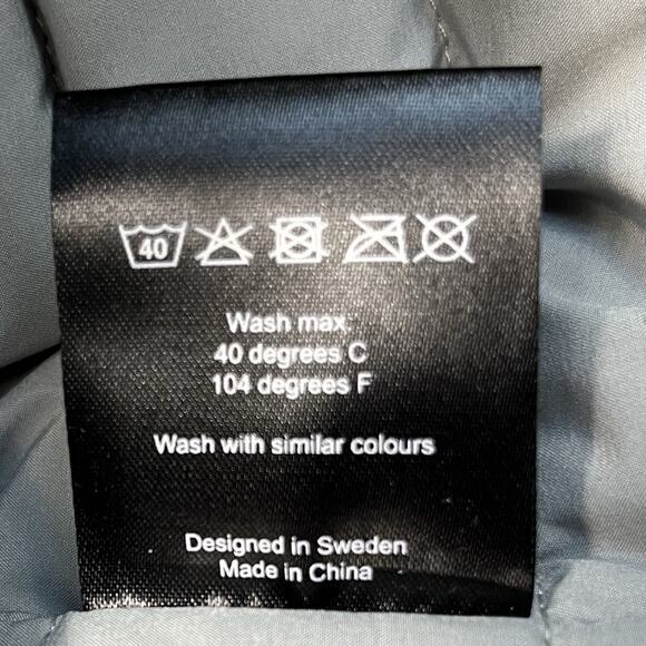 Men’s Tobe Vortex Windfleece Quilted Puffer Hooded Jacket Medium Gray NTW Gorp - Picture 9 of 9